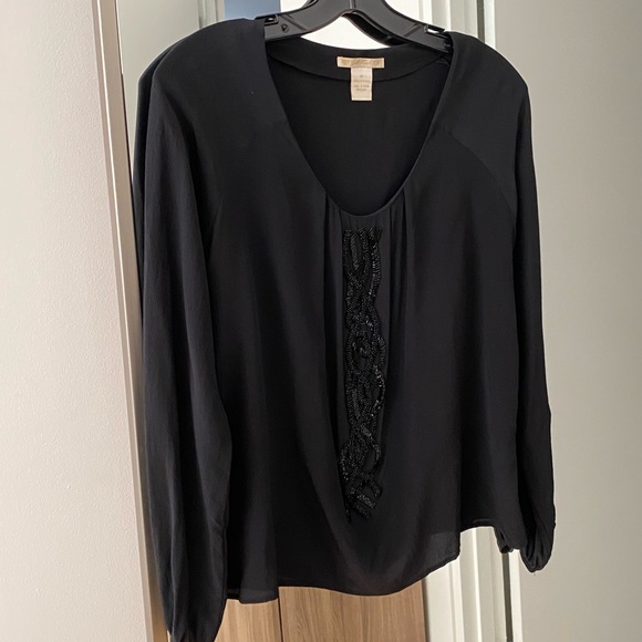 Gold Hawk Silk top with beaded front - Picture 5 of 8